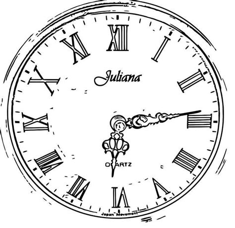 Clock Face Coloring Pages - Coloring Pages Ideas