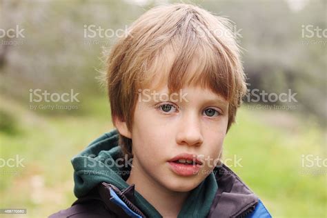 Portrait Of 7 Years Old Boy Stock Photo Download Image Now Boys