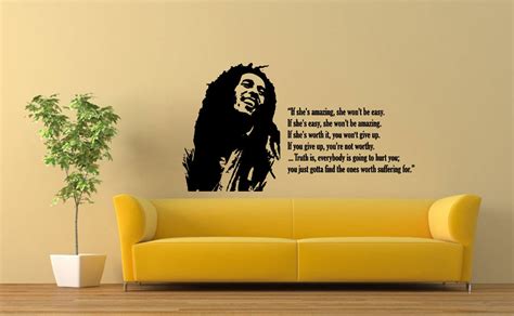 Bob Marley Quote If Shes Amazing She Wont Be Easy Etsy