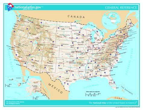 Landkarte Usa Staaten Städte Karten Und Stadtpläne