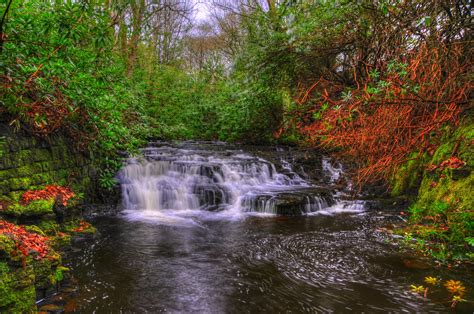 Upper Anglezarke Waterfall In Lancashire England