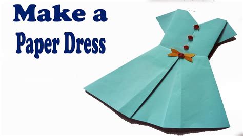 How To Make A Paper Dress Step By Step Very Easy Youtube