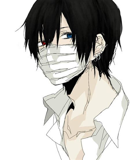 Anime Guy With Mask Drawing