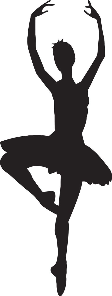 Ballet Dancer Silhouette Vector Free At Getdrawings Free Download