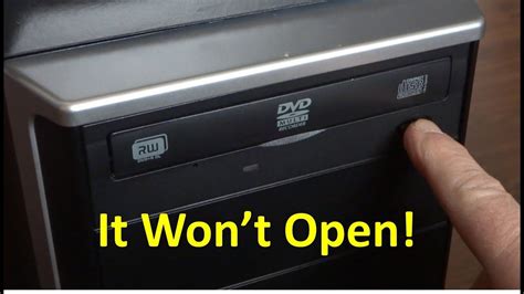 Cd Or Dvd Drive Drawer Wont Open How To Fix Youtube