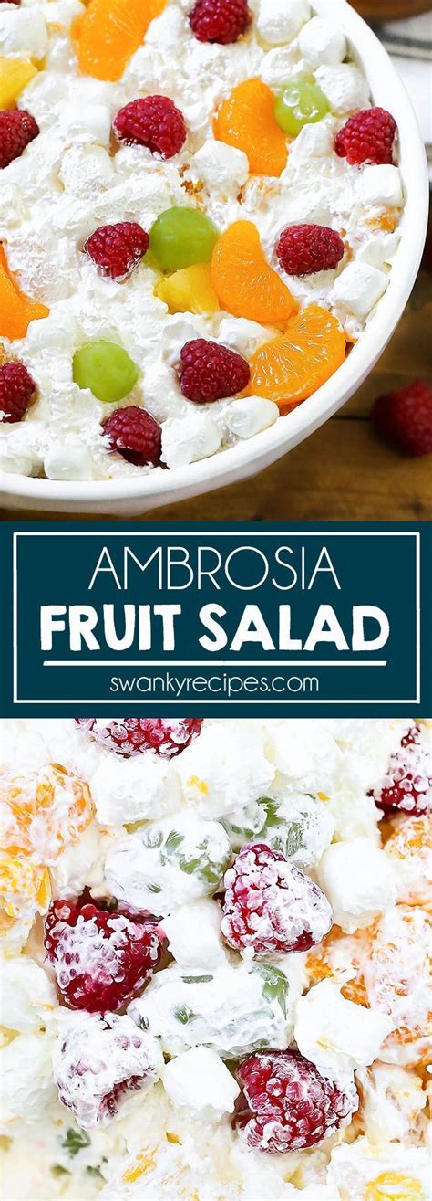 Very easy to prepare and. Ambrosia Salad - A refreshing fruit salad with creamy whipped topping and mini marshmallows ...