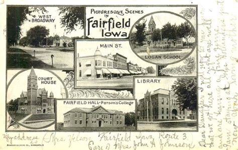 Fairfield Iowa 1906 Multi View Vintage Postcard Ebay