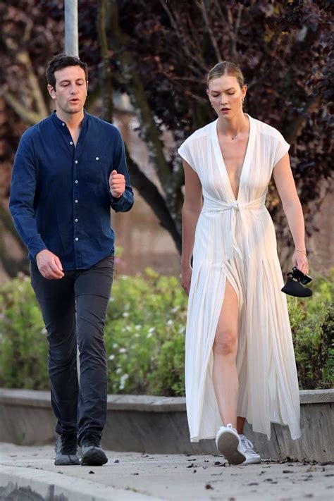 Karlie Kloss Looks Stunning In A White Dress As She Steps Out With