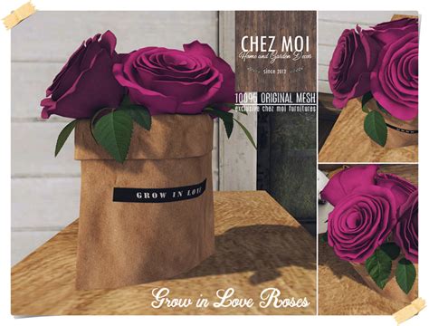Second Life Marketplace Grow In Love Roses ♥ Chez Moi