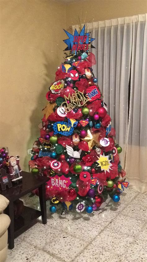 More images for carrefour arboles de navidad » Arbol de Navidad Superheroes creado por Laura de la Garza ...