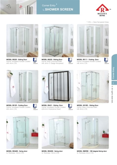 Searching for a bathroom door in malaysia at a reasonable price? L Shape -Reliance Home