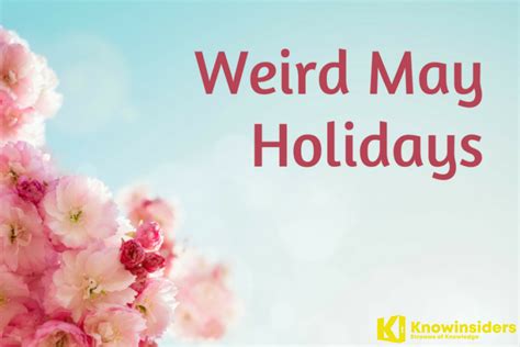 Top 5 And Full List Of Weirdest Holidays To Celebrate In May Knowinsiders
