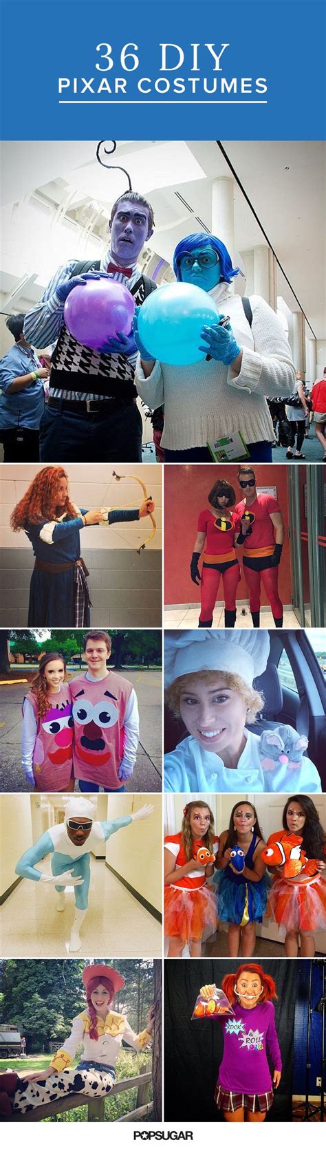 Your Favorite Pixar Characters Make Easy Diy Halloween Costumes Diy