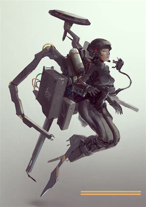 Images Girls With Guns Sexy Sci Fi Pinup Style Art From Qi Wu