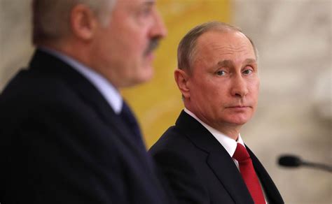 + lukashenko, centre, takes part in a hockey match during republican amateur competitions in minsk, belarus. Press statements following meeting with President of ...