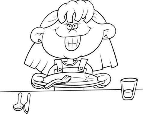 La sociedad deberá cuidar de los niños que no tengan familia. Dibujo niño niña comiendo - Imagui