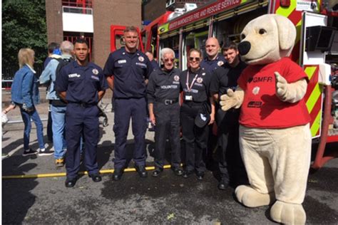 Greater Manchester Fire And Rescue Service Volunteer Celebrates 85th