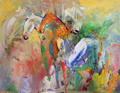 Two Together Horse 29 2014 Painting By Laurie Pace Fine Art America