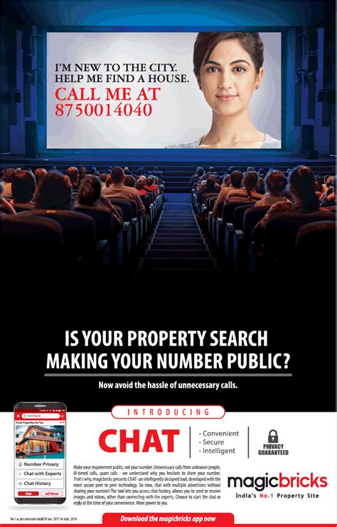 magicbricks indias no 1 property site introducing chat ad advert gallery