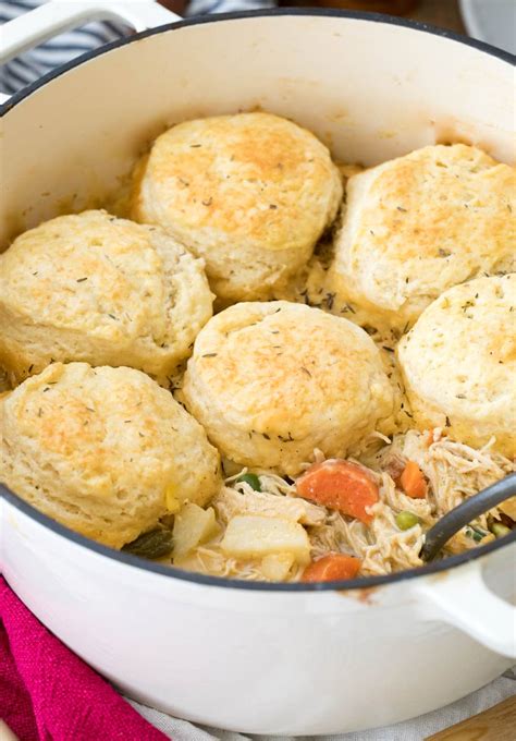 Chicken Pot Pie With Biscuit Or Classic Topping Sugar Spun Run