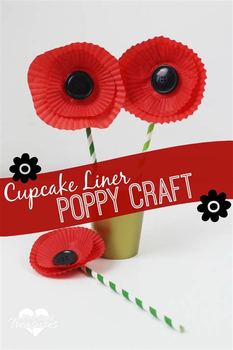 Easy Paper Poppy Craft Poppy Craft For Kids Poppy Craft Flower Crafts