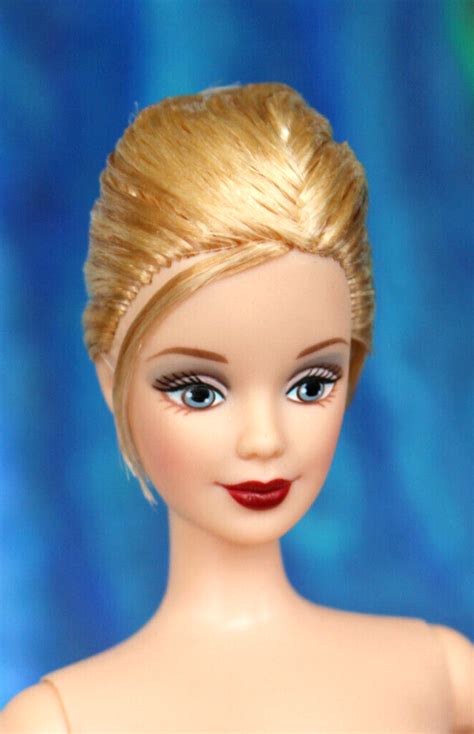 Nude TnT Barbie HTF Lemon Blonde French Twist Updo Hair Mackie