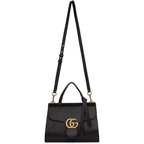 Sale Gg Marmont Leather Top Handle Mini Bag In Stock