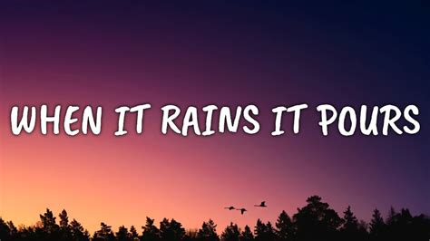 Luke Combs When It Rains It Pours Lyrics Youtube