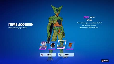 How To Get Dragon Ball Cell Skin In Fortnite Youtube