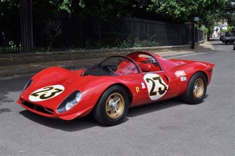 Ferrari 1967 Specification 330 P4 Lines Up At Coys Fontwell House