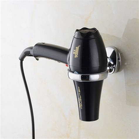 kloud city silver stainless steel round hair dryer shelf blow dryer holder hair dryer holder
