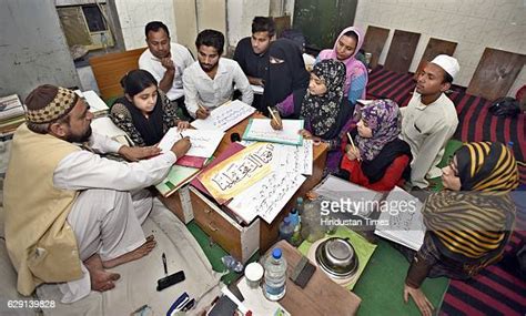 Students Learn To Write Urdu Calligraphy At Urdu Academy In Delhi