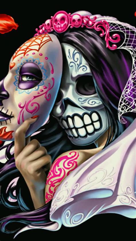720p Free Download Sugar Skull Dia Girl Mask Skulls Skulls