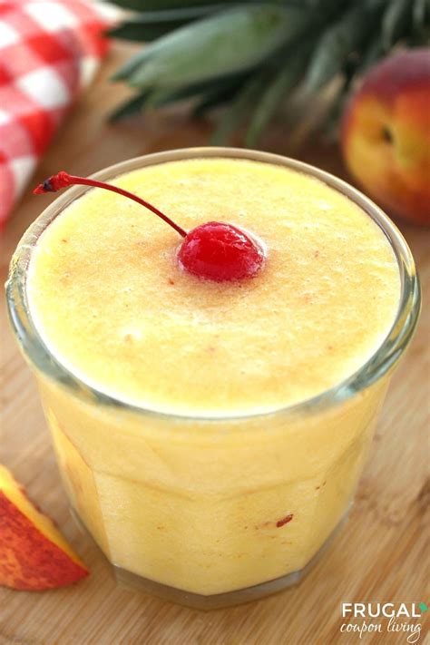 Tropical Peach And Pineapple Slushies 3 Ingredients Recipe