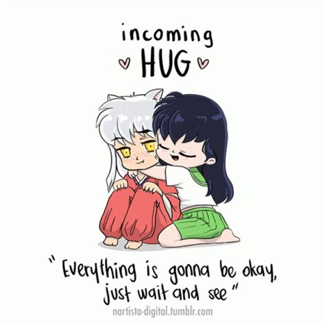 Incoming Hug Inuyasha GIF Incoming Hug Inuyasha Kagome Discover Share GIFs