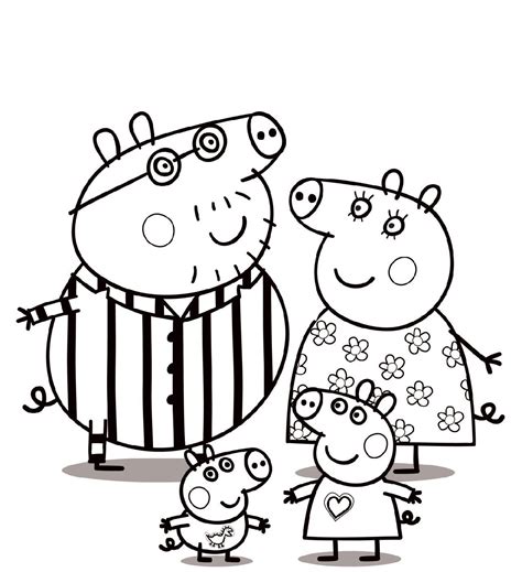 Peppa Pig Coloring Pages Printable And Free 101 Coloring