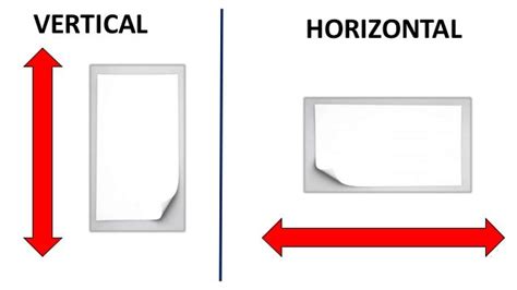 Positions Vertical Horizontal