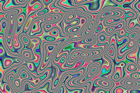 Psychedelic And Trippy Digital Drawing By Hanartdesigns Rainbow Colours