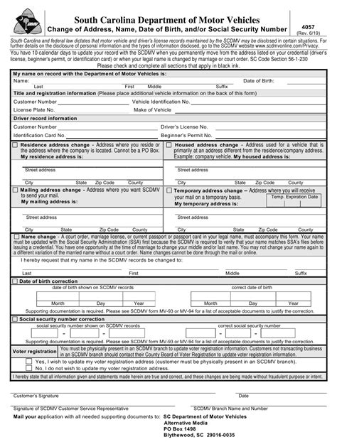 Jul 22, 2020 · the questions on the forms are very straightforward and may include your old name, new name, social security number, the reason for your name change, and a promise that you are not changing your name to commit fraud or to escape debt or criminal liability. Form 4057 Download Fillable PDF or Fill Online Change of ...