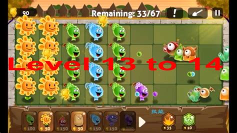 Plants Vs Monsters Gameplay Level 13 14 Youtube