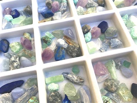 Mix Of Cool Gemstone Rocks And Minerals Brooklyn Charm