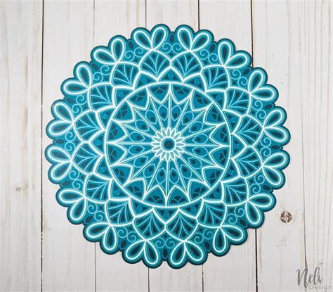Free Free 119 3D Layered Mandala Tutorial SVG PNG EPS DXF File