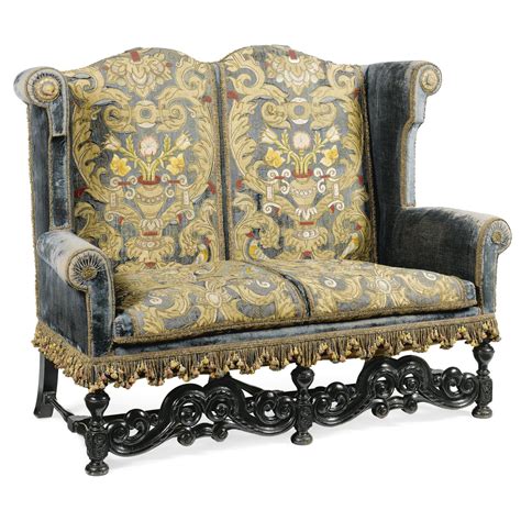 William And Mary Style Carved And Ebonised Settee Baroque Furniture