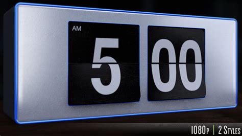 5 Am Flip Alarm Clock Motion Graphics Videohive