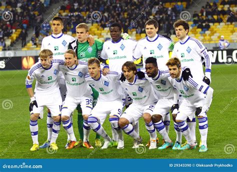 Fc Dynamo Kyiv Team Pose For A Group Photo Editorial Image Image