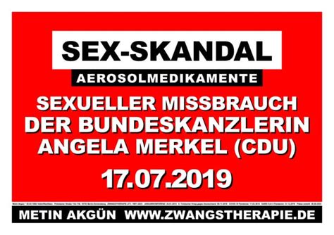 Sex Skandal Sexueller Missbrauch Der Bundeskanzlerin Angela Merkel