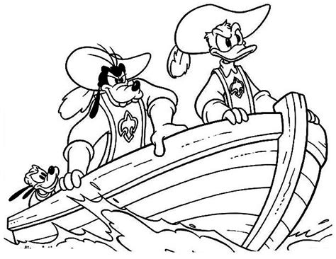 Belajar Mewarnai: Mewarnai Halaman Gambar Kartun Donal Duck