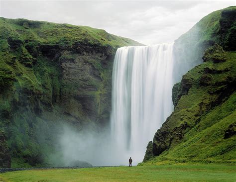 Skogafoss Waterfall Iceland By Ed Freeman