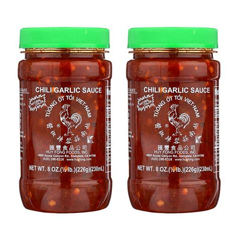 Huy Fong Chili Garlic Sauce 8 Oz Pack Of 2