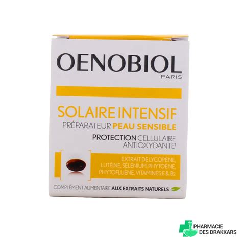 Oenobiol Solaire Intensif Peau Sensible Complément Alimentaire Bronzage